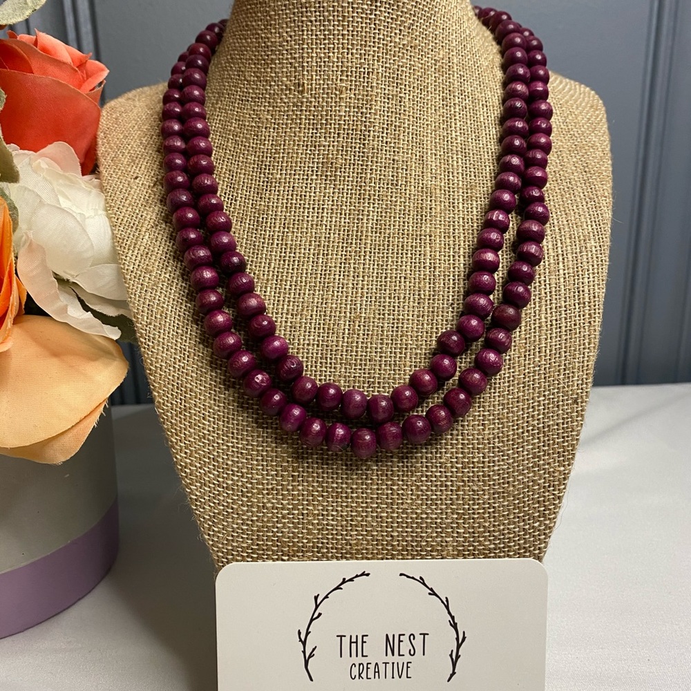Rosewood Mala Bead Necklace